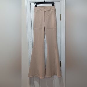 Free People Movement Light Heart Beige Wide Leg Pants 4